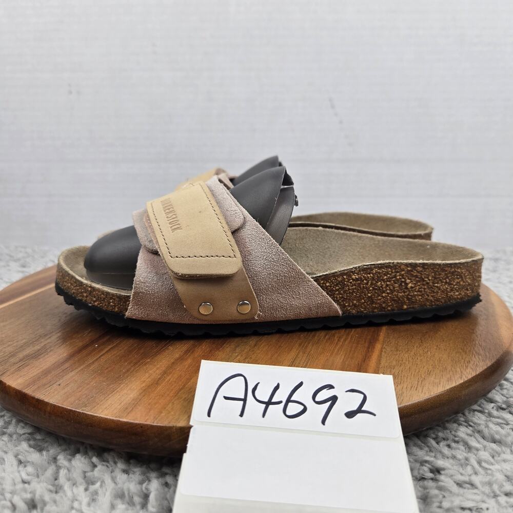 Birkenstock Women 39 Oita Brown Pink Two Tone Suede Leather Casual Daily Sandals